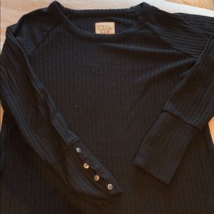 Chaser small black sweater